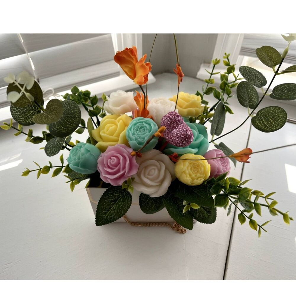 Handmade Goat's Milk Soap Flower Bouquet/Birthday/Mother’s Day/Easter/Spring